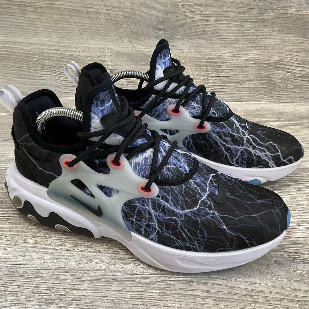 Nike React Presto AV2605-006 Mens Size 10 Black Lightning Running Shoes Sneakers